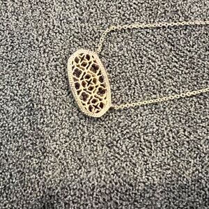 Kendra Scott Gold and Silver Elisa Filigree Pendant Necklace